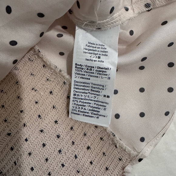 J. Crew Cream Polka Dot Puff Sleeve Blouse - Picture 6 of 9